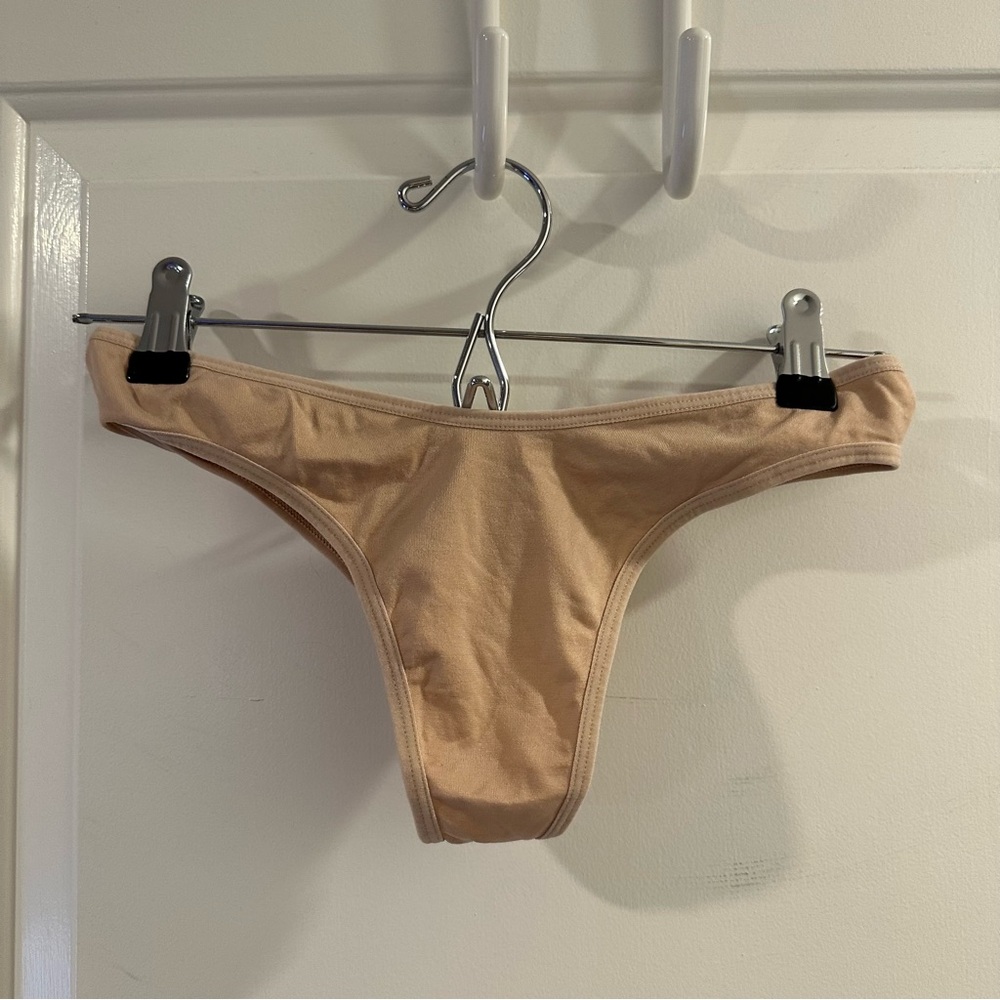 BCBGeneration Spandex Thong in Nude